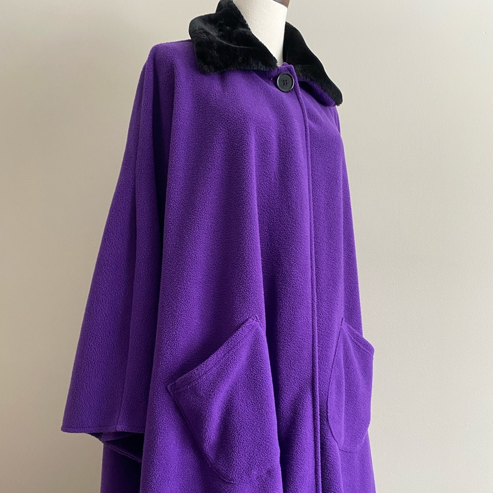Purple Fleece Cape